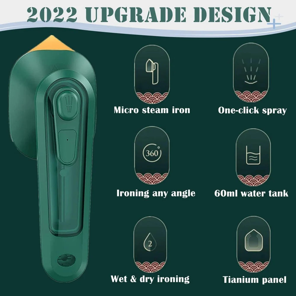 Handheld Mini Portable Steam Iron 1000 W