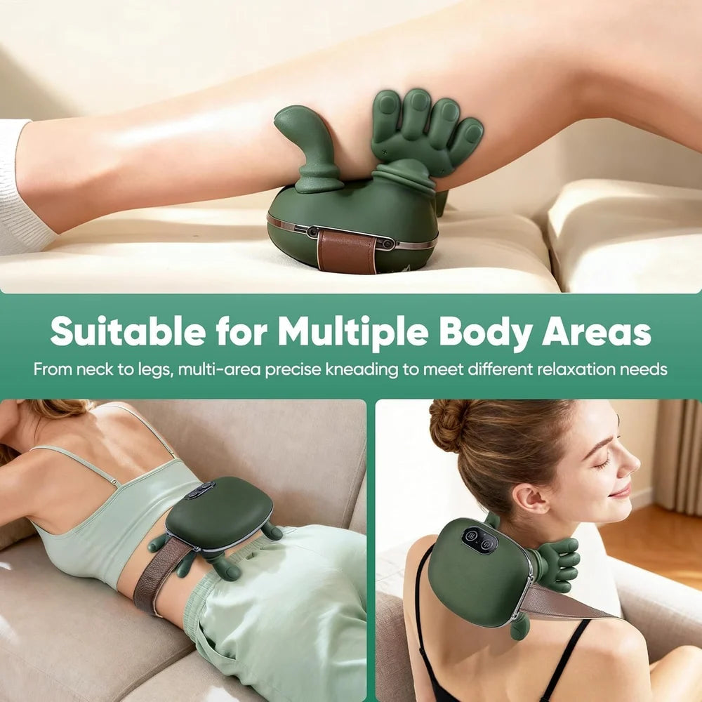 Wireless 4D Neck and Back Massager with Heat Rechargeable