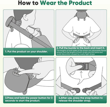 Wireless 4D Neck and Back Massager with Heat Rechargeable
