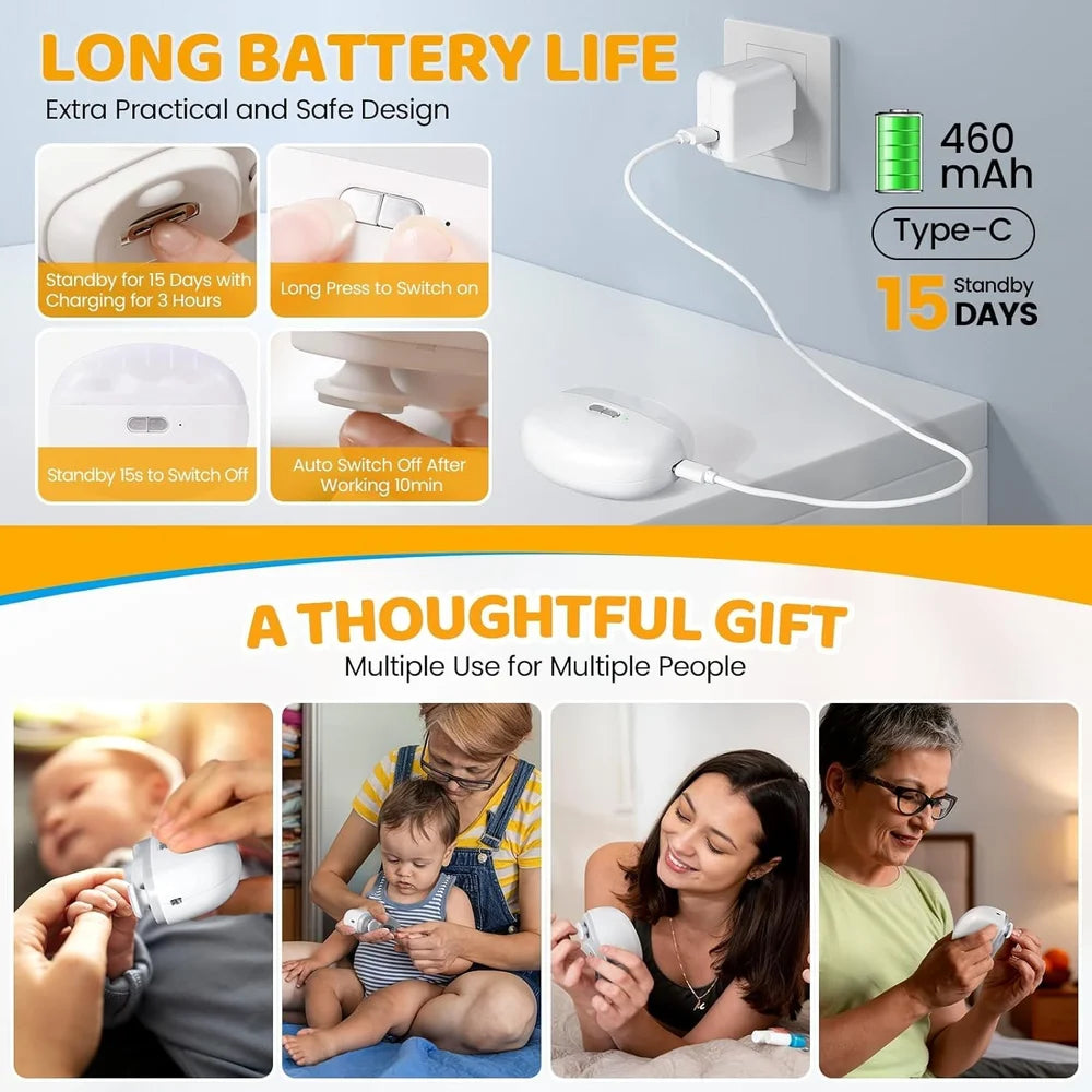 Two in One Electric Nail Clipper