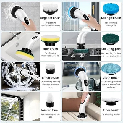 Multifunctional Electric Cleaning Brush 9 in 1