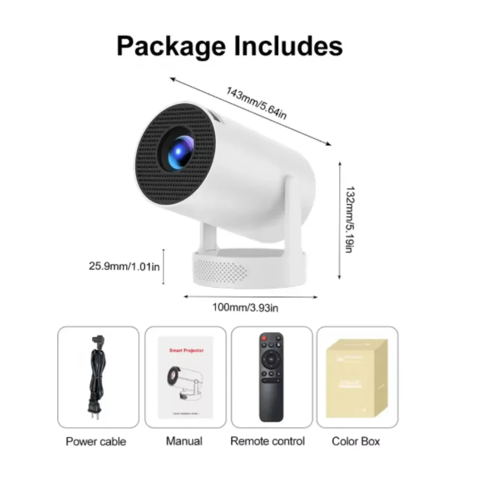 Smart Mini Portable Projector Wifi + Bluetooth